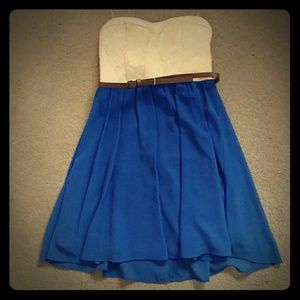Country style strapless dress